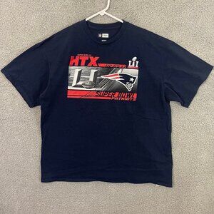 New England Patriots Super Bowl T-shirt Men’s XL Navy‎ Blue Short Sleeve NFL